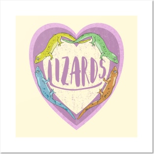 Lizard Love Posters and Art